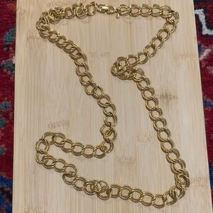 Roger Gold Chain Link Long Necklace